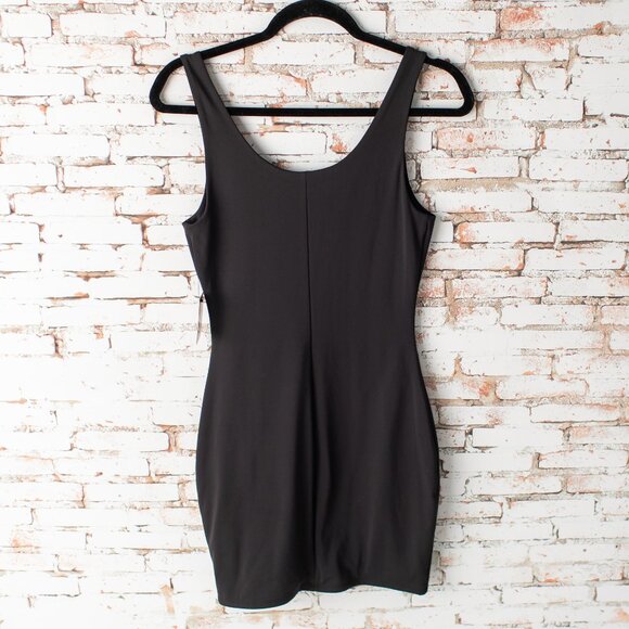 NEW Express Women’s Small Body Contour Black Scoop Neck Mini Dress - Picture 5 of 6